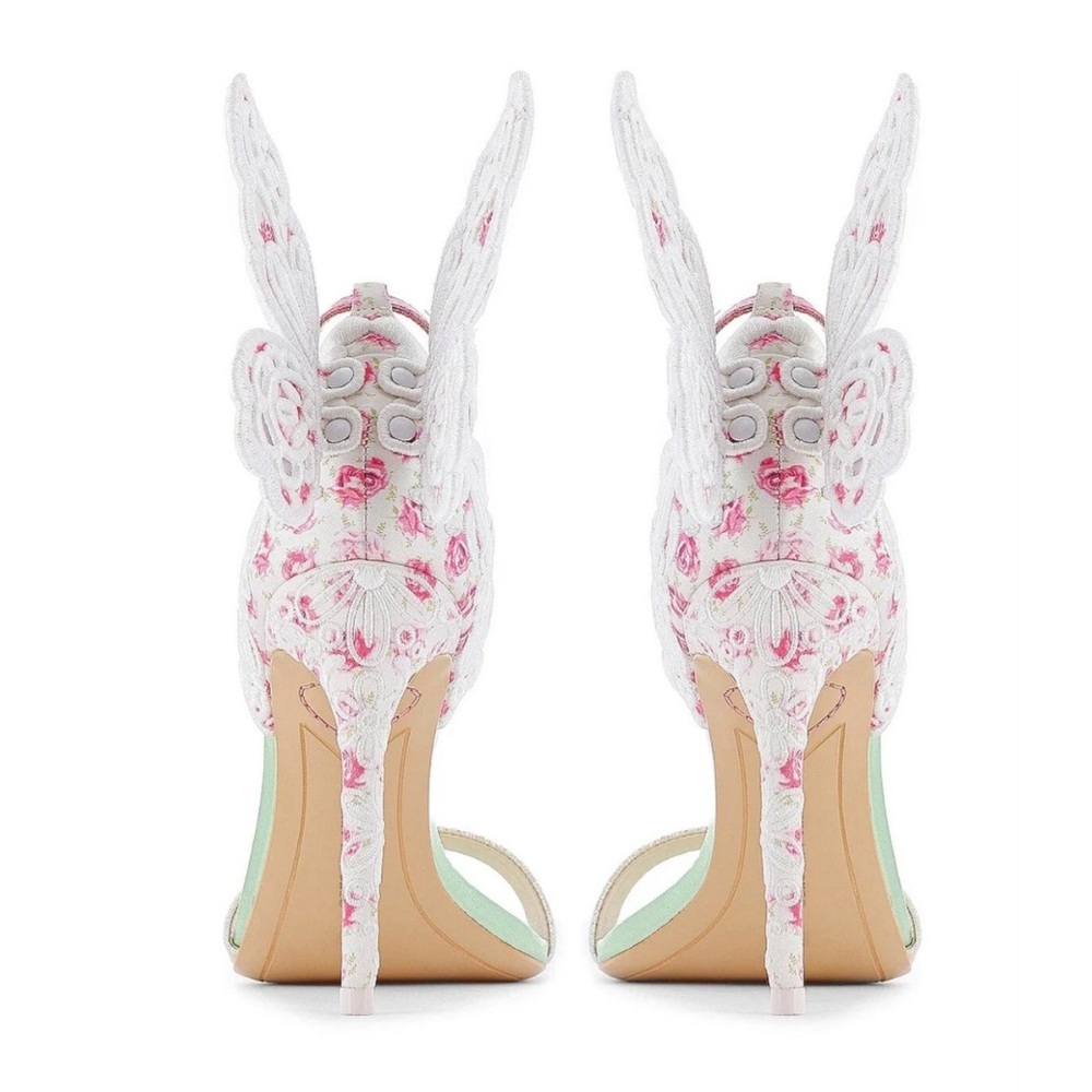New Sophia Webster x LoveShackFancy Chiara Butterfly Heels - Picture 7 of 13